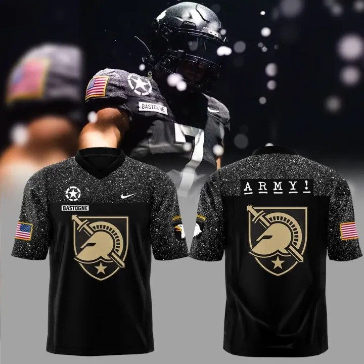 Army Football Uniforms Football Jersey Game Day Black Army Black Knights Ice Hockey Jersey
