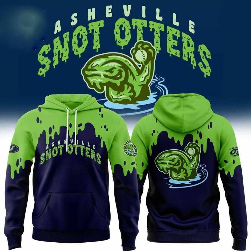 Asheville Tourists Snot Otters Hoodie Team Mascot Gifts For Baseball Fans