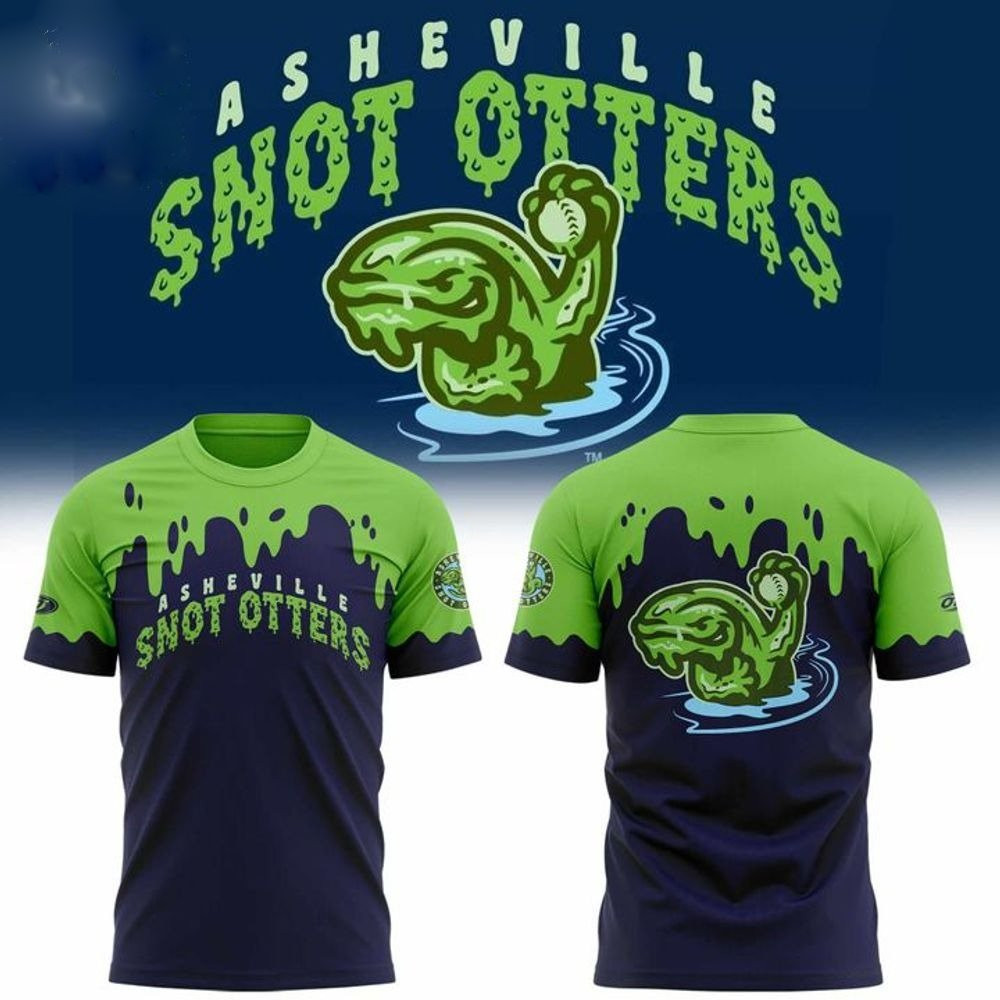 Asheville Tourists Snot Otters T-Shirt Gifts For Baseball Lovers