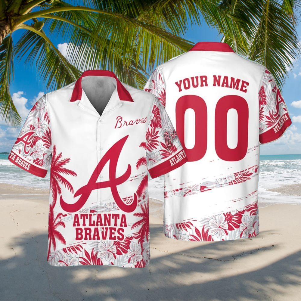 Atlanta Braves Personalized Palms Aloha Hawaiian Shirt for Men And Women Premium Merchandise