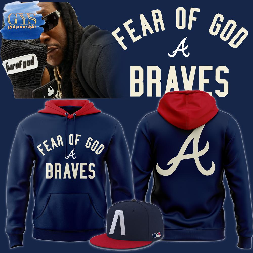 Atlanta Braves x Essentials Fear Of God Atlanta Capsule 2025 MLB All-Star Week Hoodie Premium Merchandises