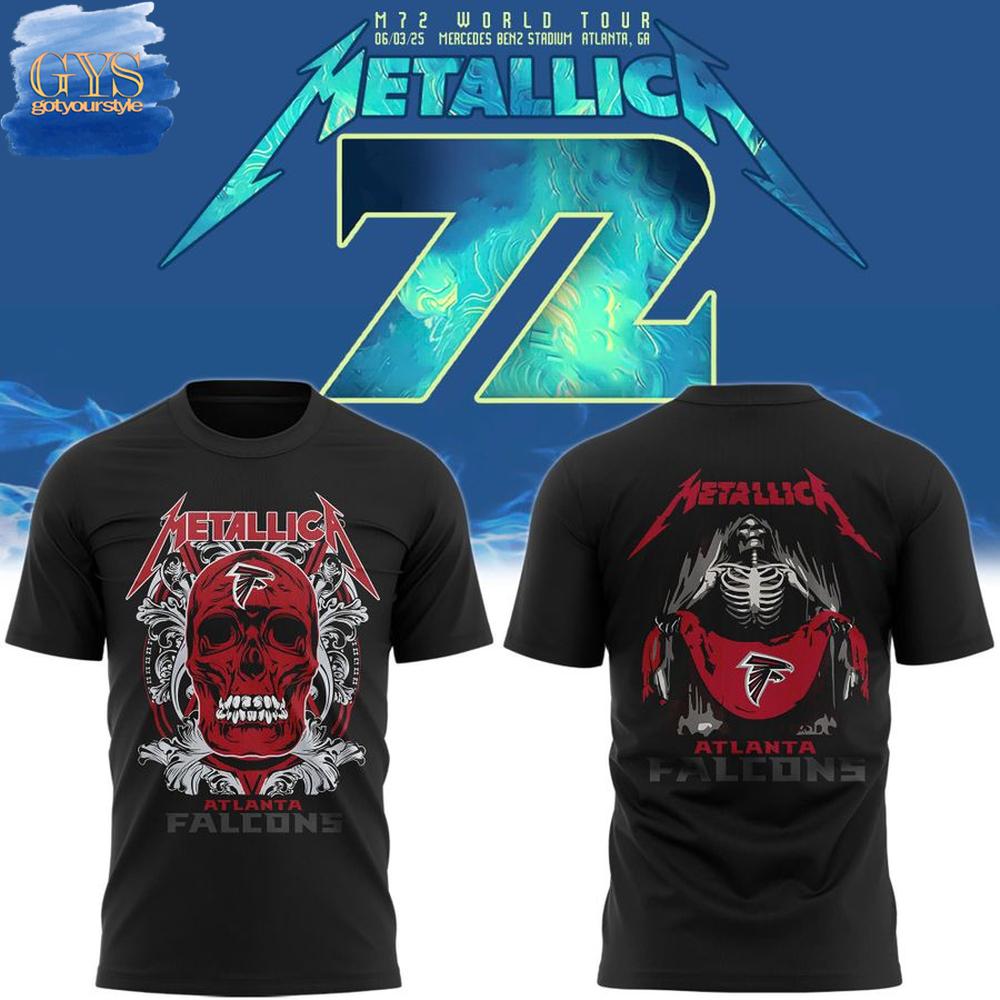 Atlanta Falcons x Metallica M72 Tour Mercedes-Benz Stadium T-Shirt Premium Merchandise