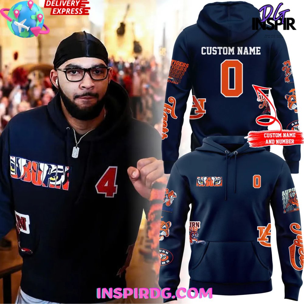 Auburn Tigers Menâ€™s Basketball Johni Broome Hoodie Premium Merchandise