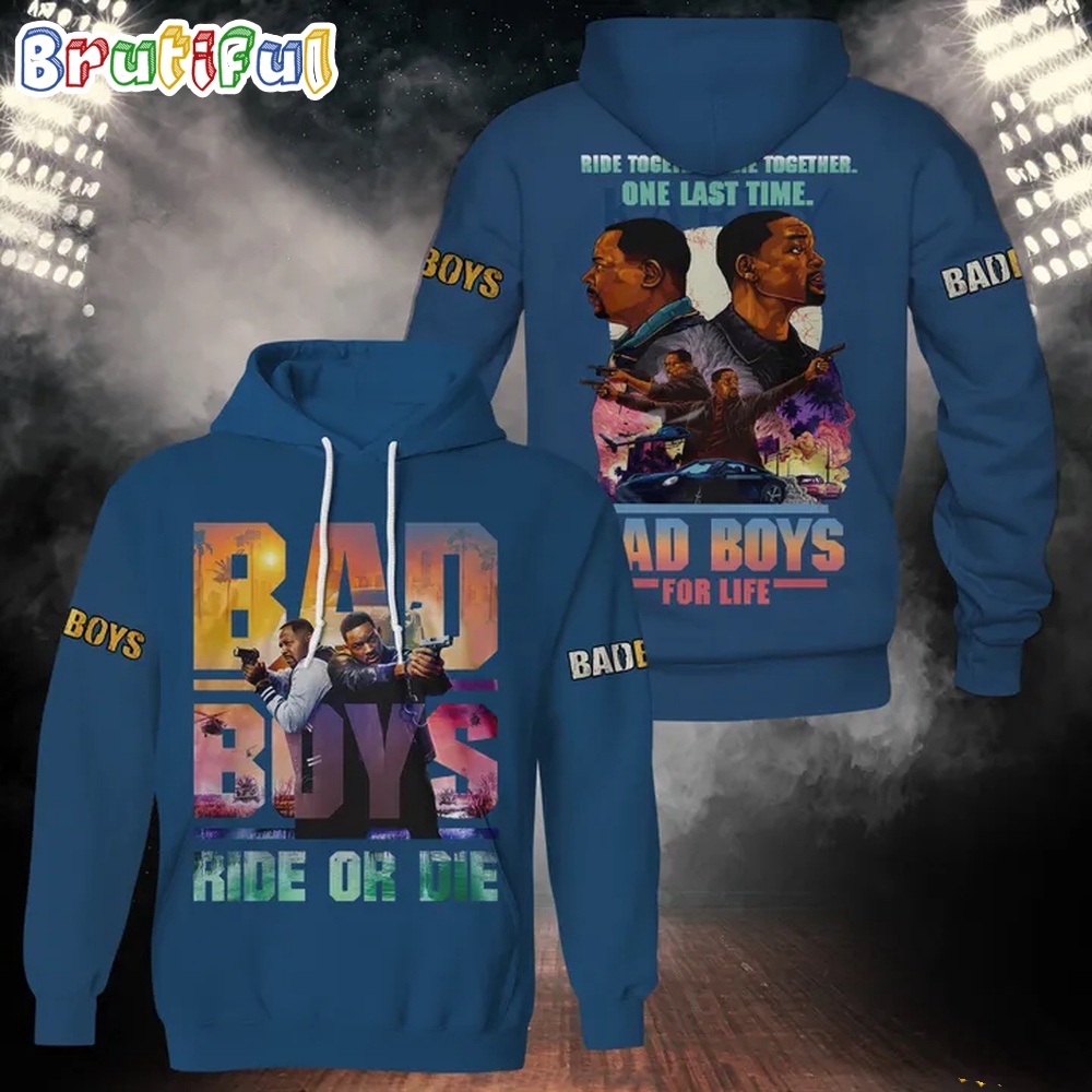 Bad Boys Hide Or Die Movies Fan Gift 3D Hoodie