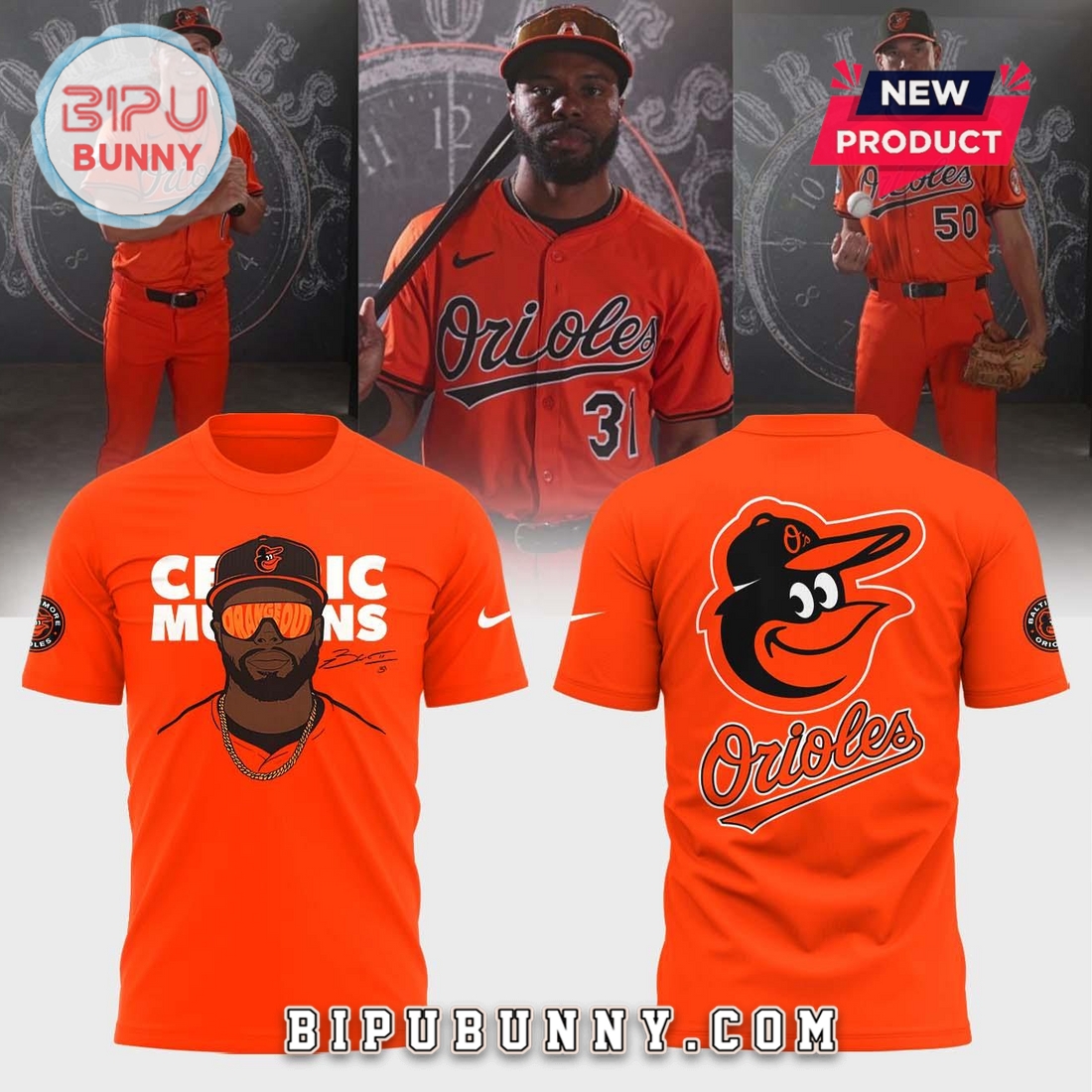 Baltimore Orioles Custom Cedric Mullins Hoodie