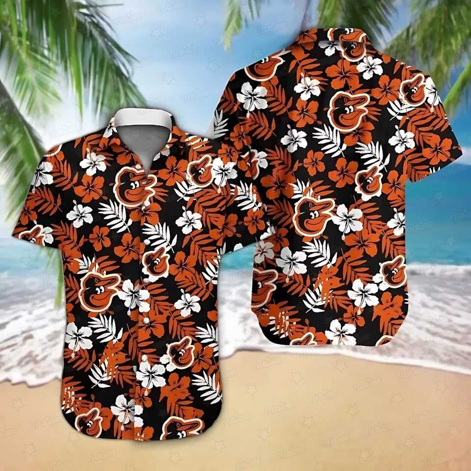 Baltimore Orioles Floral Splash Aloha Hawaiian Shirt for Men And Women Premium Merchandise