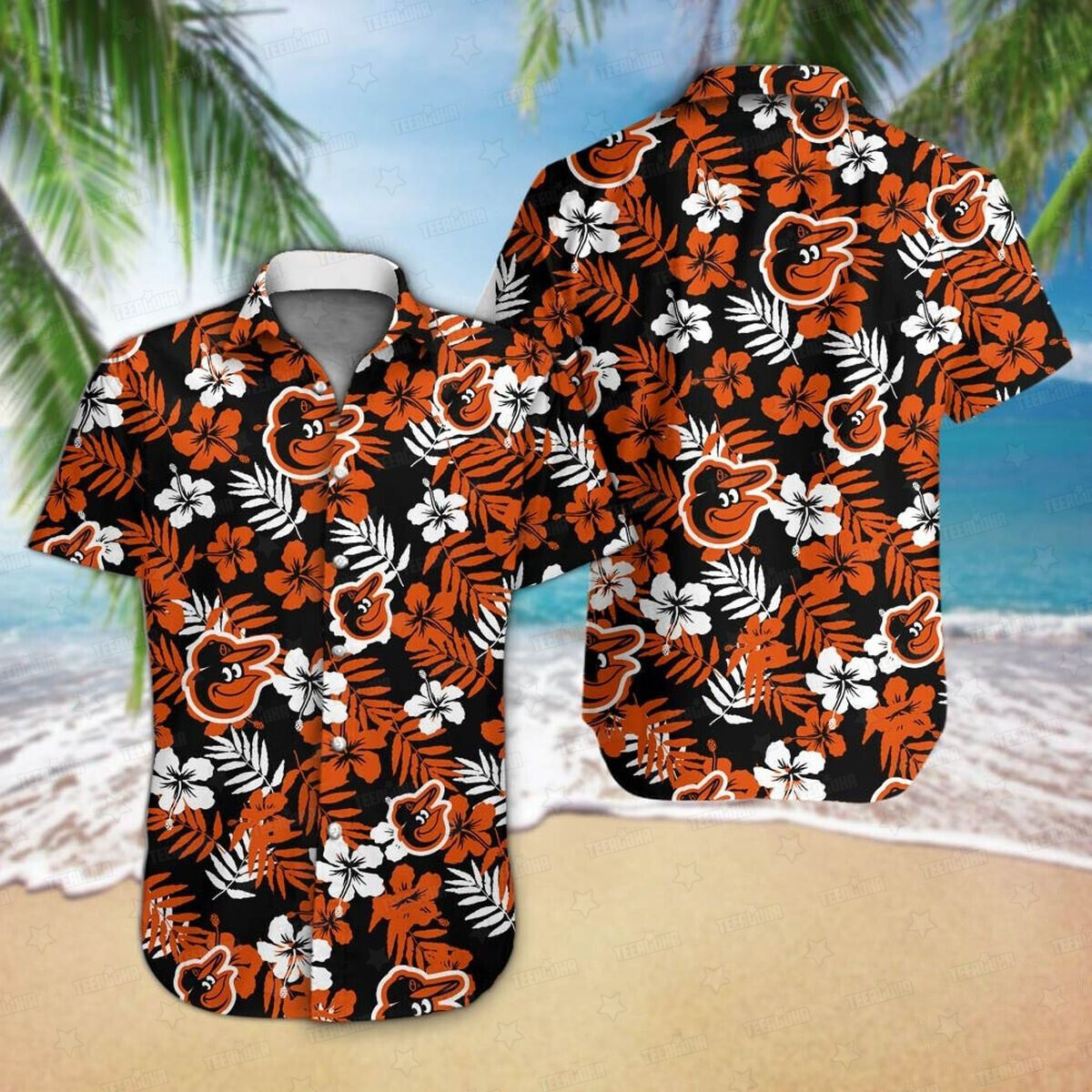 Baltimore Orioles Floral Vibes Aloha Hawaiian Shirt for Men And Women Premium Merchandise