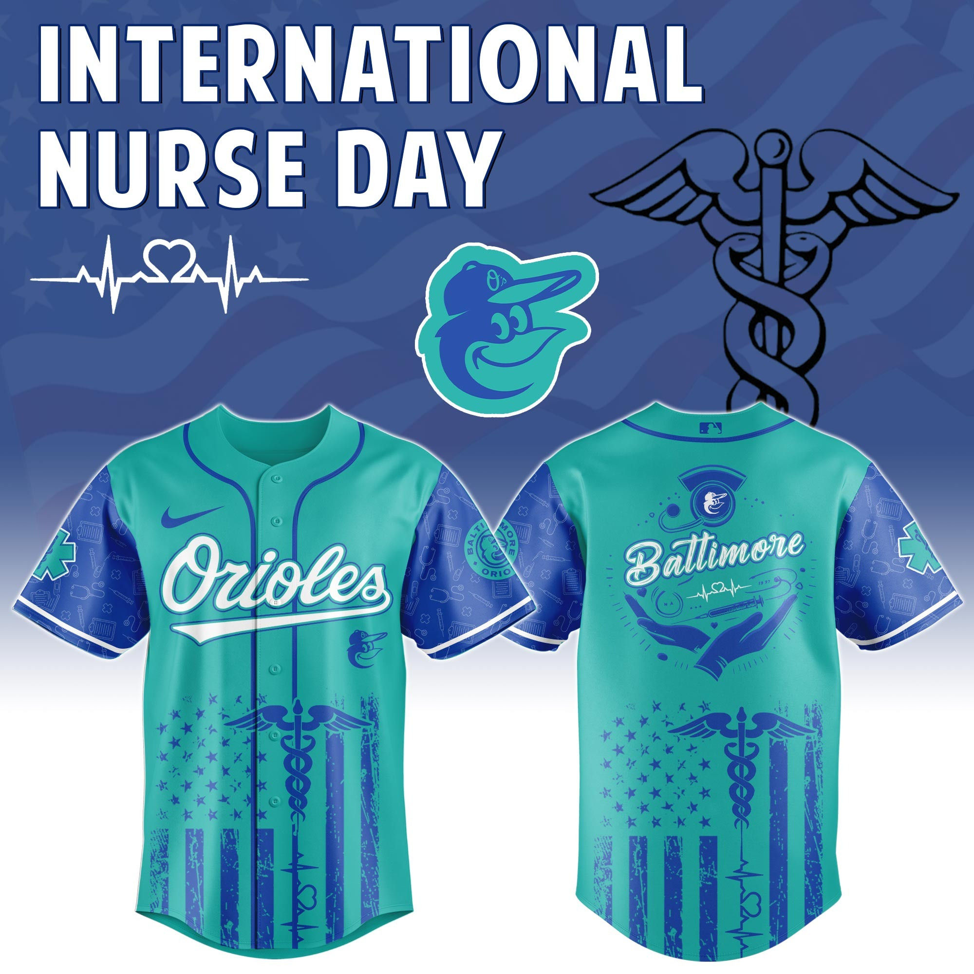 Baltimore Orioles MLB International Nurse Day Jersey Best Baseball Fan Merch Gift Ideas