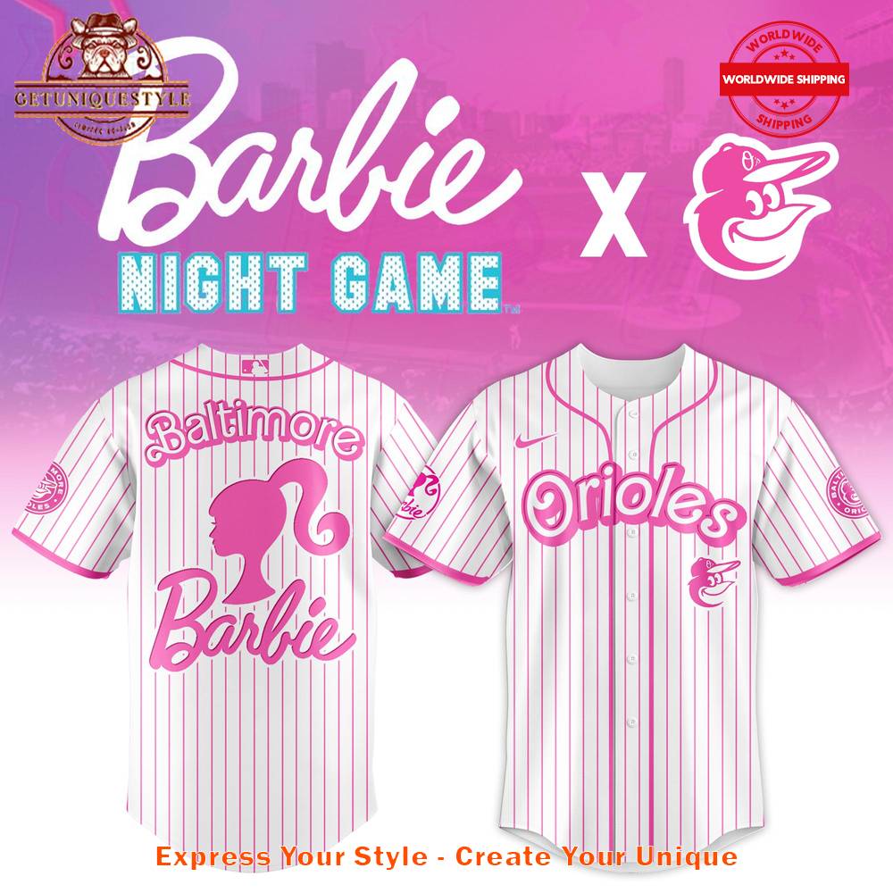 Baltimore Orioles MLB x Barbie Night Game 2025 Jersey