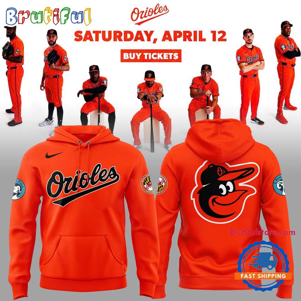 Baltimore Orioles Orange On Orange 2025 Hoodie