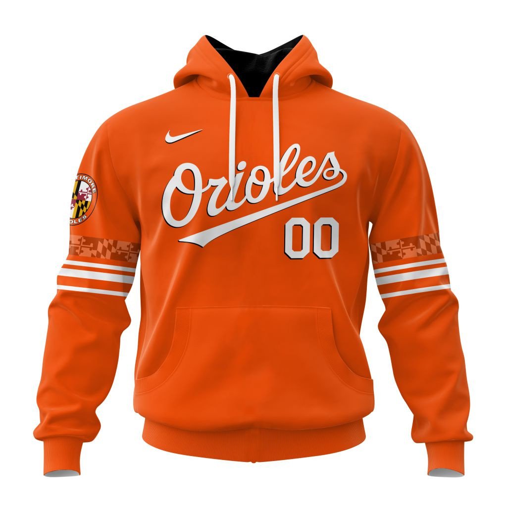 Baltimore Orioles Personalized Alternate Design Concept Hoodie