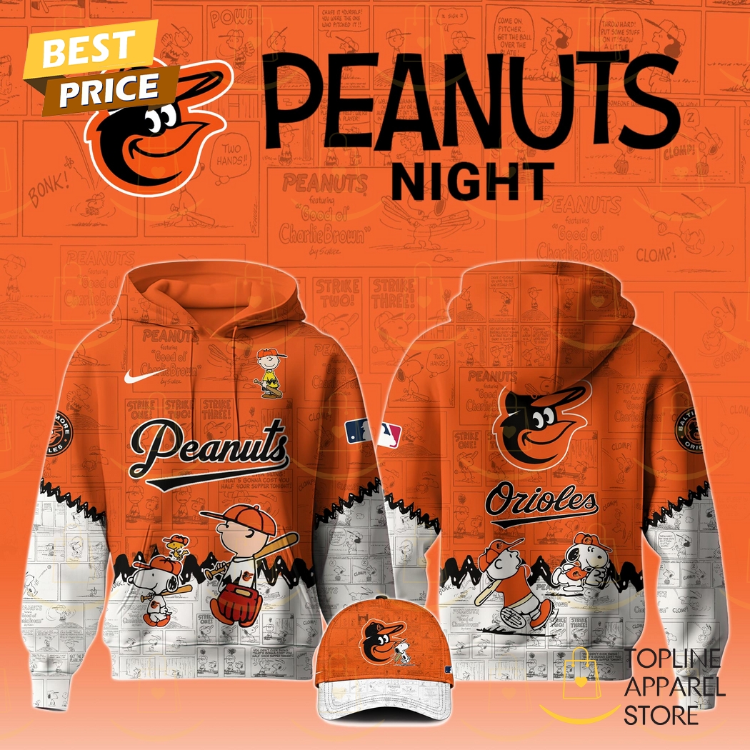 Baltimore Orioles x Peanuts 75th Anniversary Hoodie Premium Merchandise