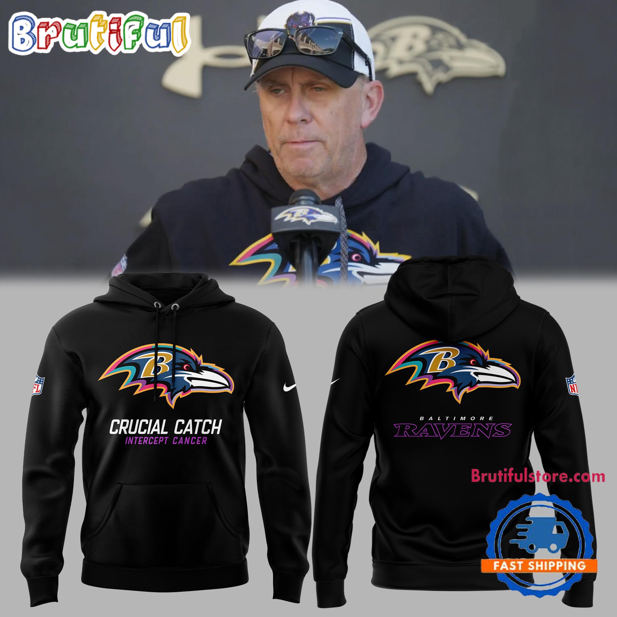 Baltimore Ravens 2024 NFL Crucial Catch Limited New Hoodie Premium Merchandise