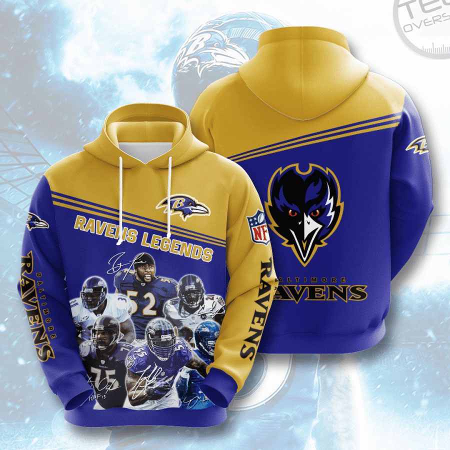 Baltimore Ravens Legends NFL Football Team Hoodie