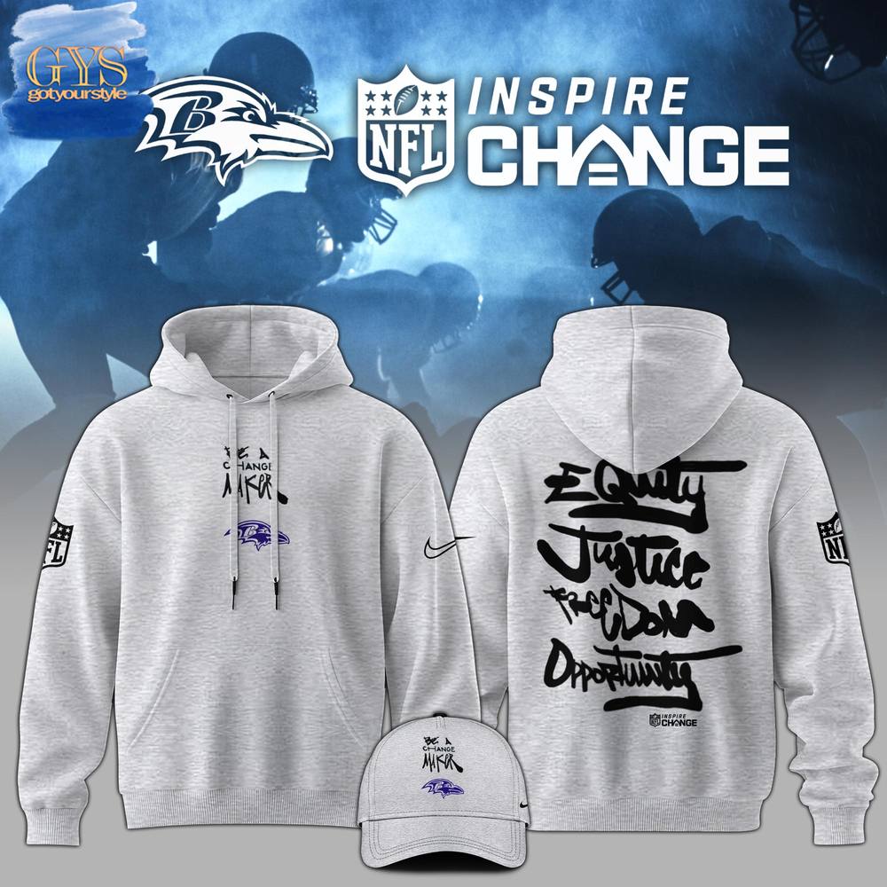 Baltimore Ravens NFL Be A Change Maker Hoodie Premium Merchandise