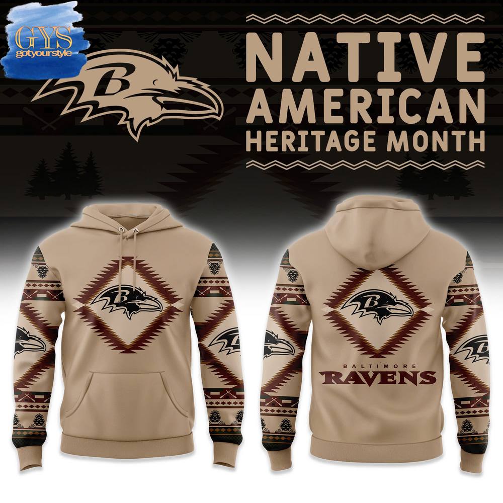 Baltimore Ravens NFL x National Native American Heritage Month Limited Edition Hoodie