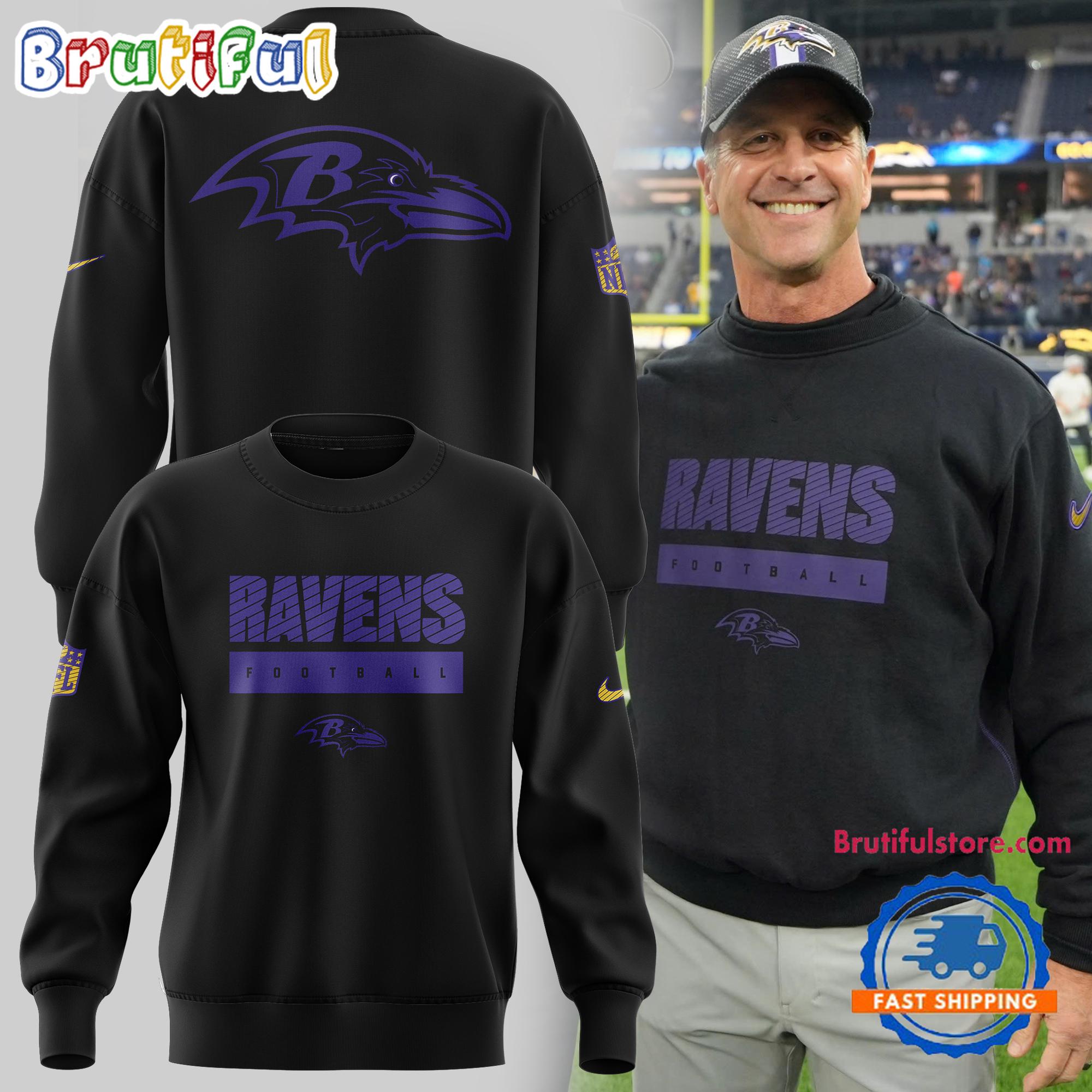 Baltimore Ravens Special New Coach John Harbaugh Sweatshirt
