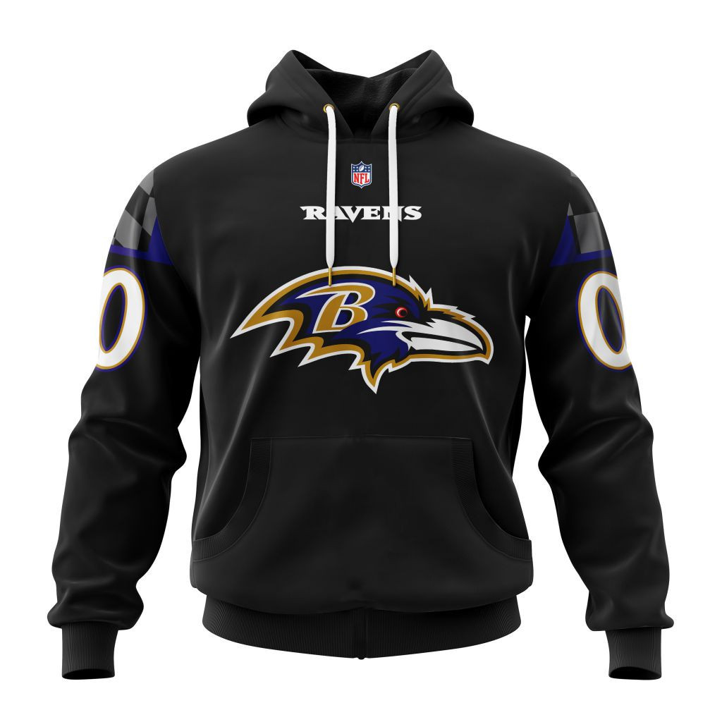 Baltimore Ravens Specialized Design Personalized Letters Number V24101201 Hoodie