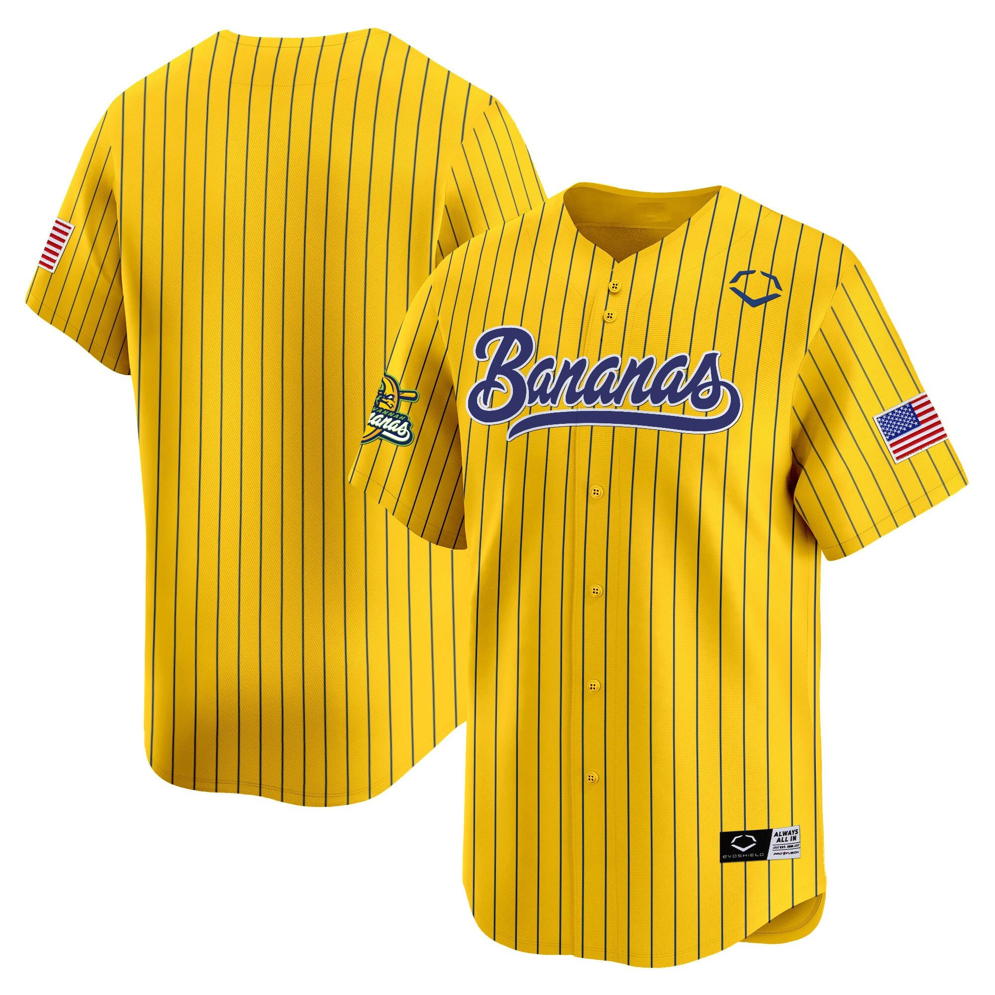 Bananas Jersey Baseball Bananas Ball Yellow Jersey Merch Apparel Best Gifts For Fans