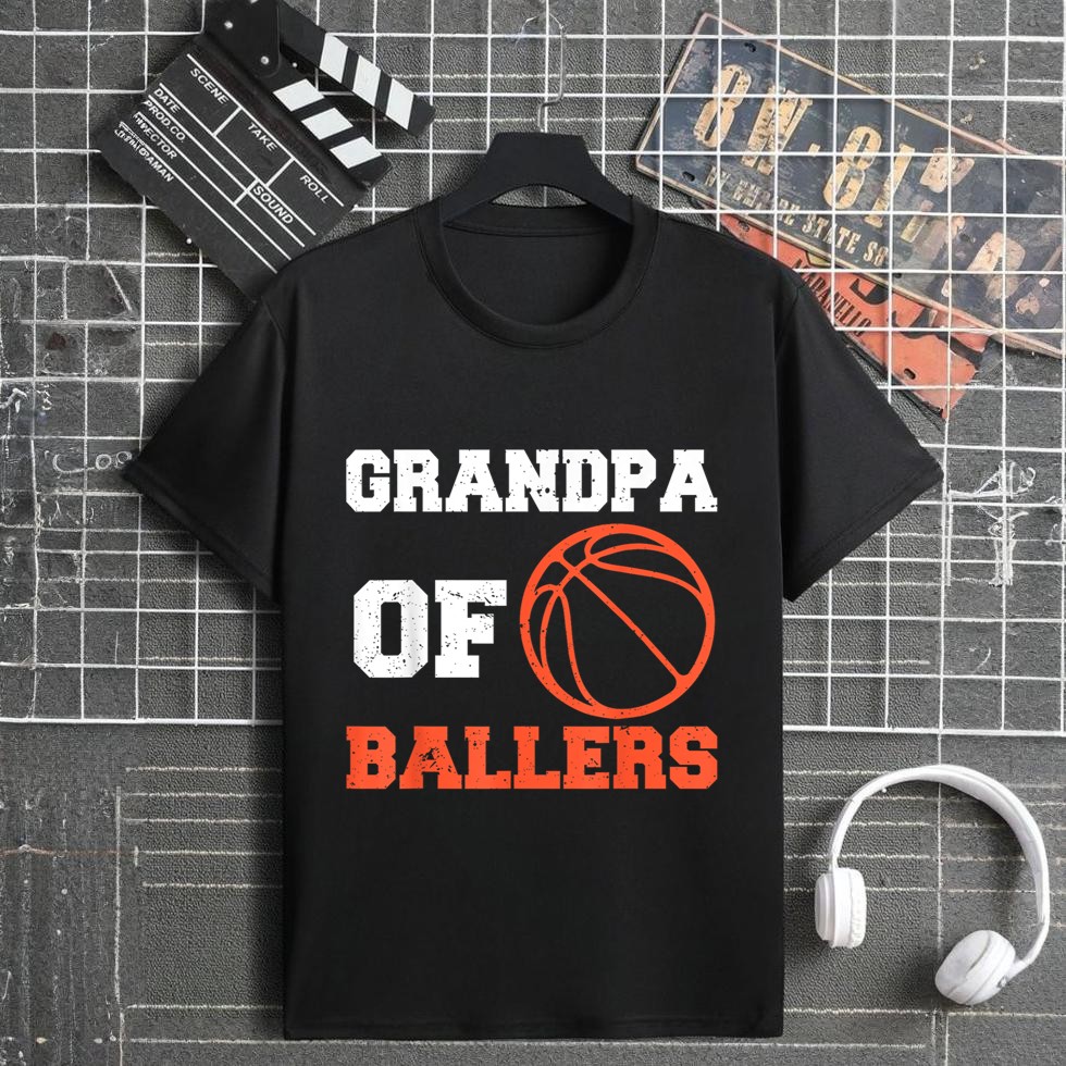 Basketball Grandpa Basketball Player Grandpa Of Ballers T-Shirt