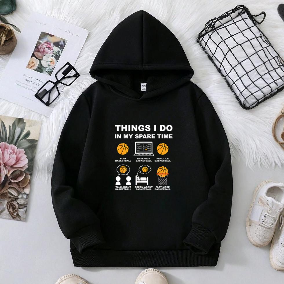 Basketball Things I do In My Spare Time Basketball Player Hoodie