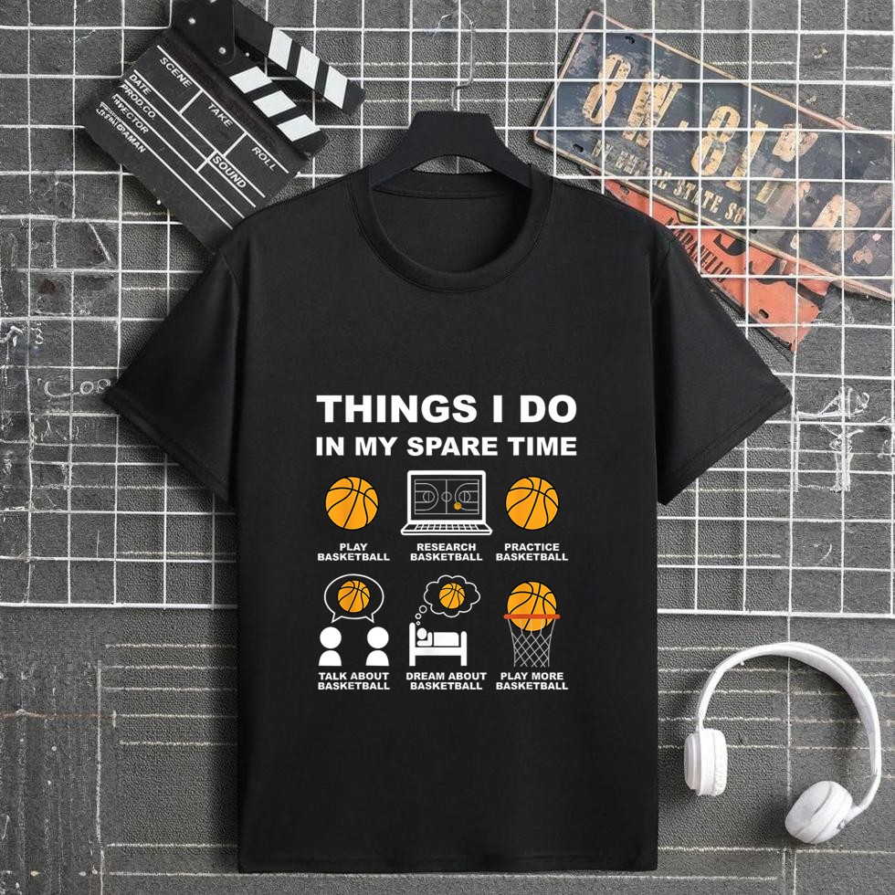 Basketball Things I do In My Spare Time Basketball Player T-Shirt