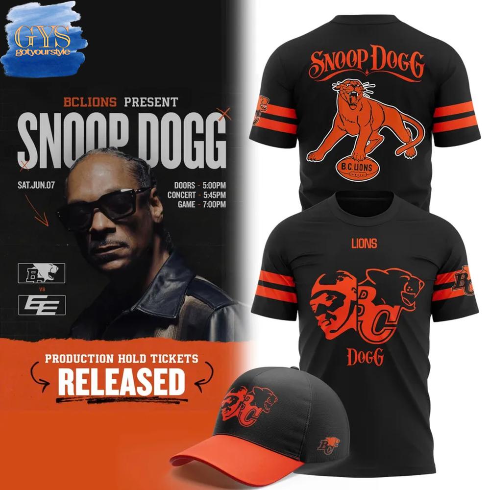 BC LIONS x Snoop Dogg Concert T-Shirt Premium Merchandise