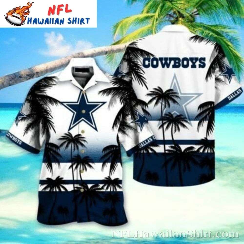Beachfront Blitz Dallas Cowboys White Tropical Hawaiian Shirt Gift For Sport Music Fans