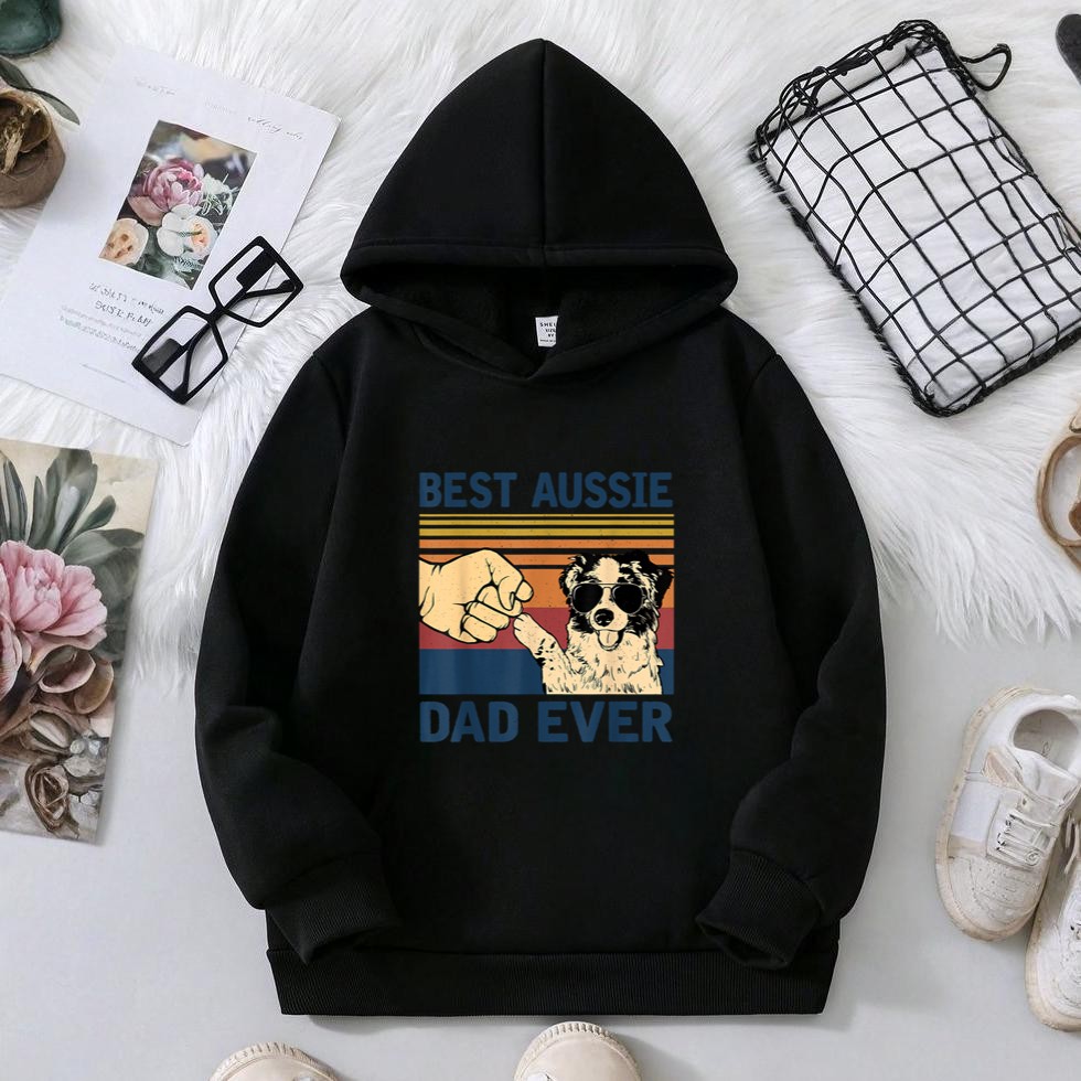 Best Aussie Dad Ever Vintage Aussie Dog Hoodie