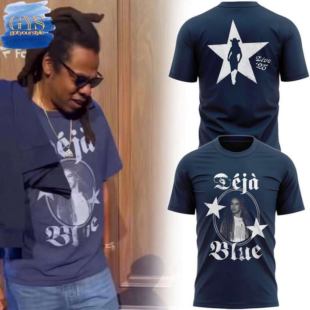 BeyoncÃ© Cowboy Carter Tour Deja Blue T-Shirt Premium Merchandise