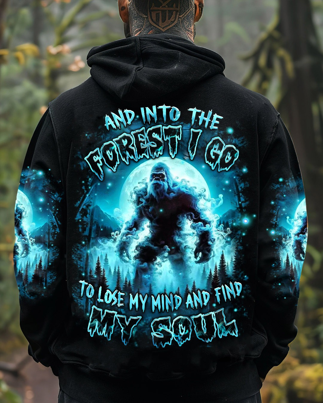 Bigfoot And I Into The Forest I Go Hoodie Camping Ideas Gifts For Forest Lovers For Him