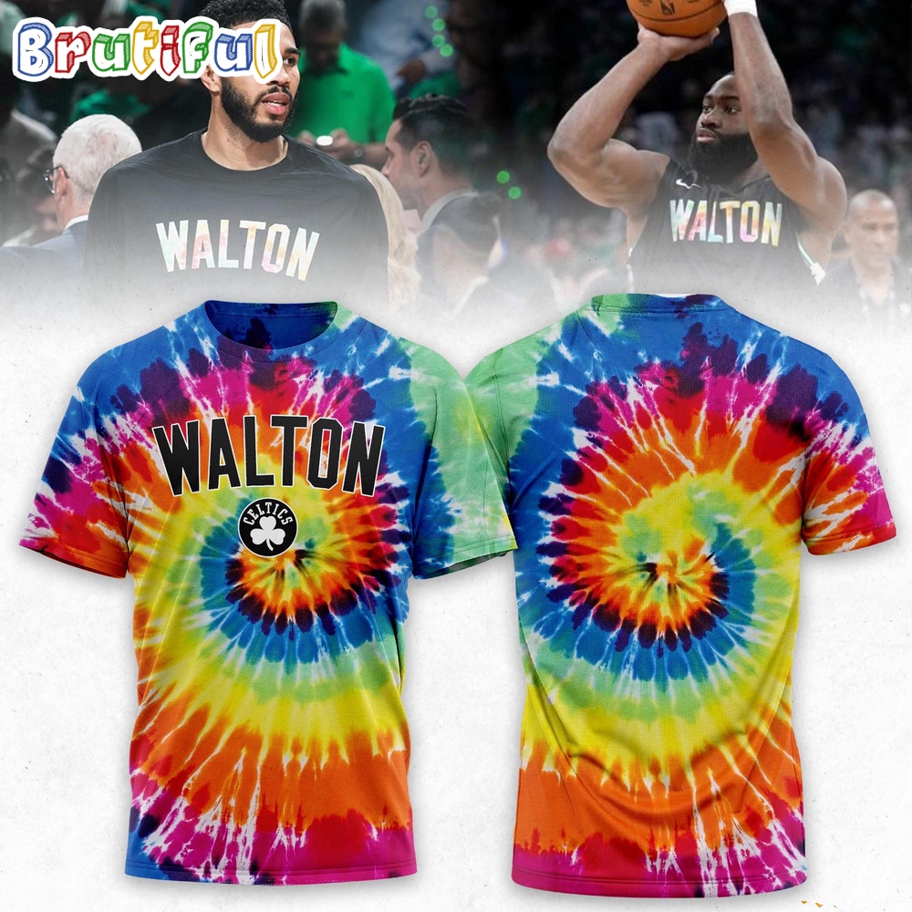 Bill Walton Boston Celtic Basketball 2024 Tie Dye Style T Shirt