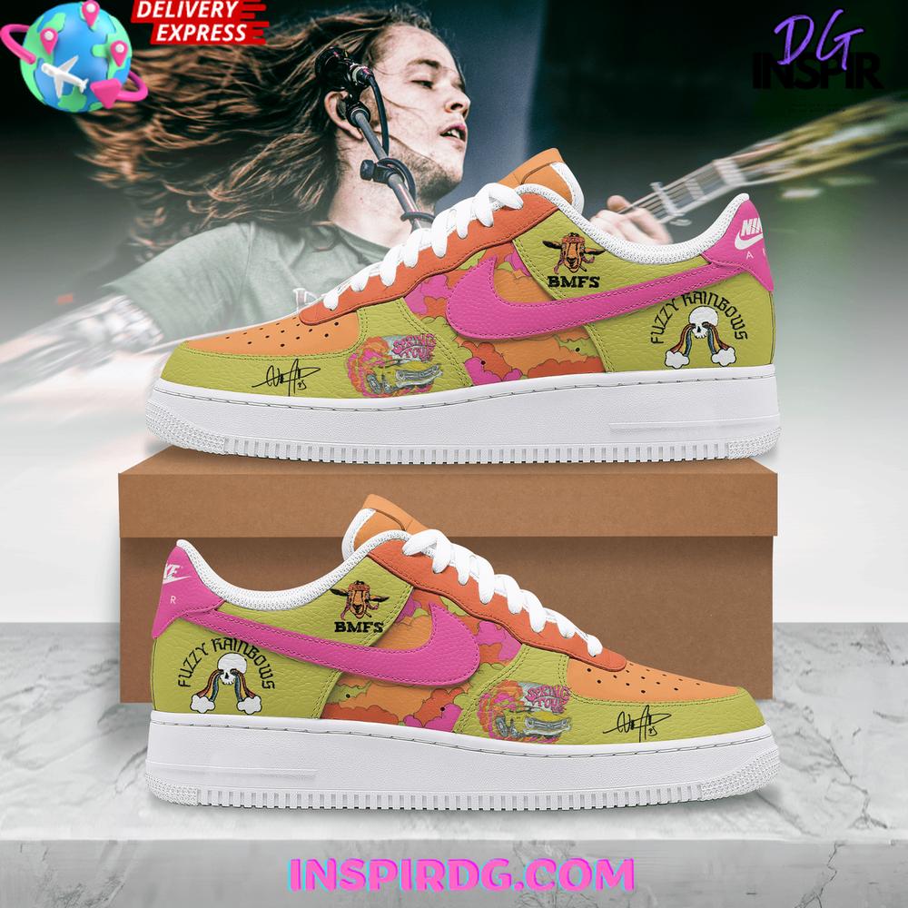 Billy Strings Fuzzy Rainbows Limited Edition Air Force 1 Sneakers