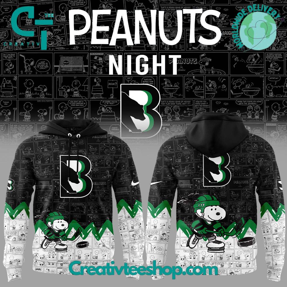 Binghamton Black Bears 75th Anniversary of Peanuts Special Hoodie