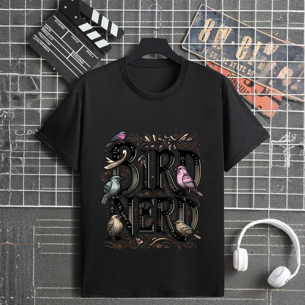 Bird Nerd Funny Birdwatching Birdwatcher Bird Lover Cute T-Shirt