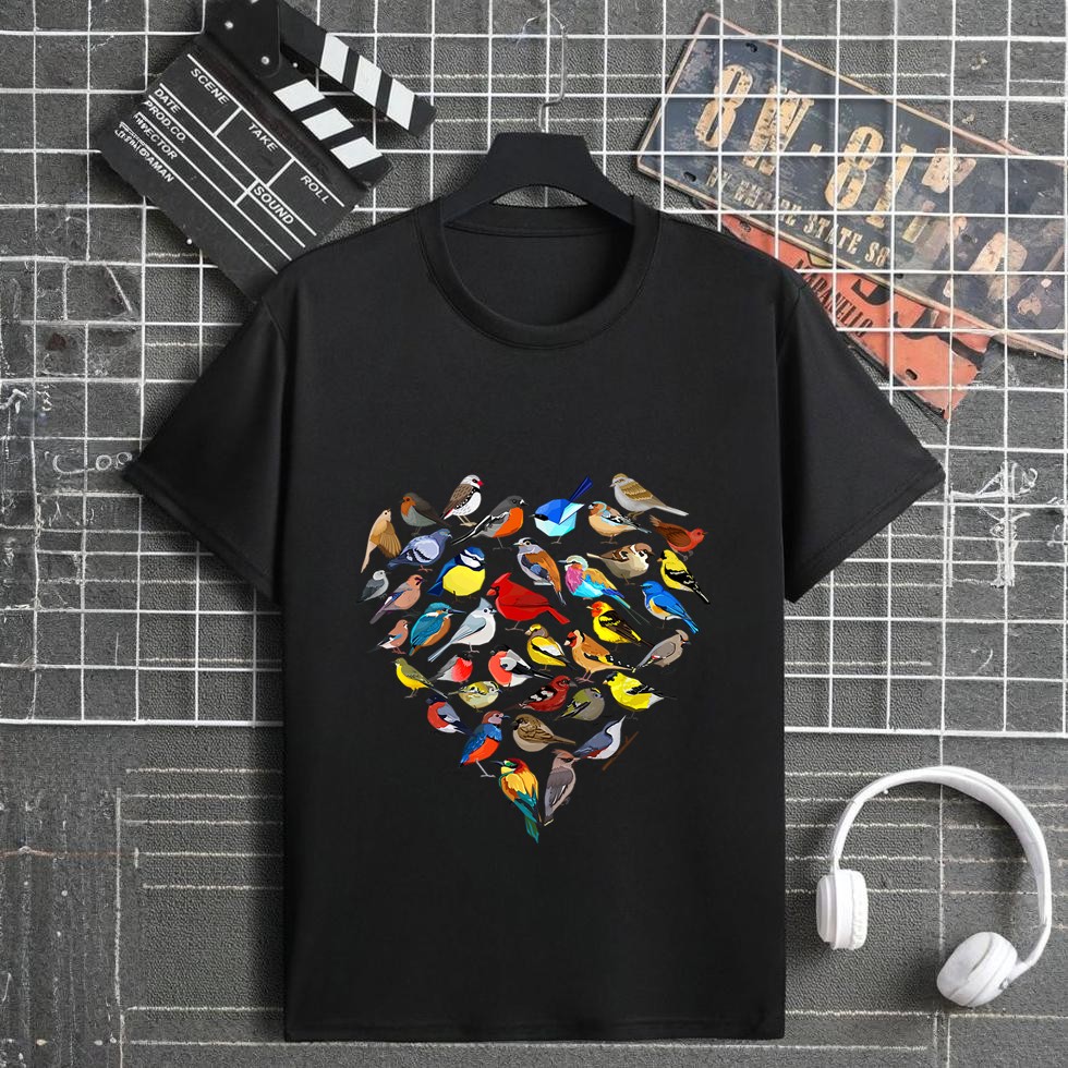 Birds Love Bird watching Birder Nerd Wildlife Birdwatcher T-Shirt
