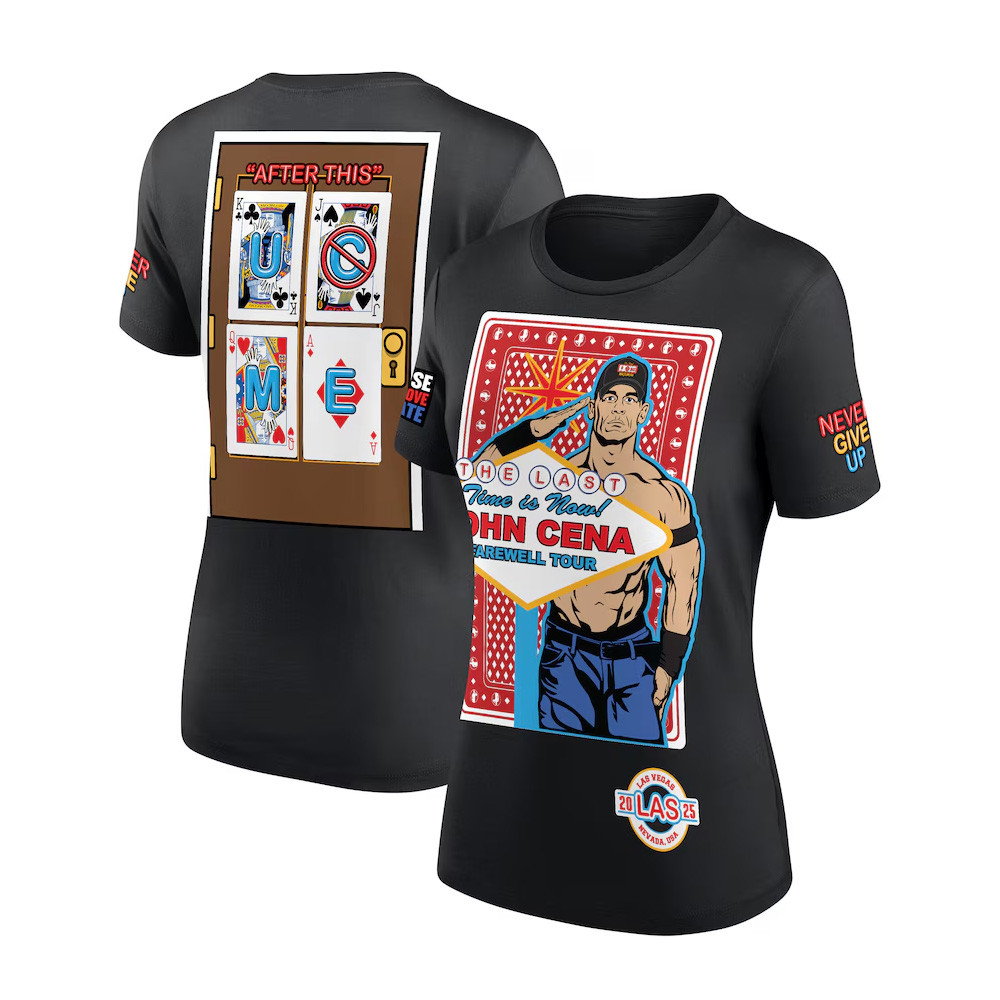 Black John Cena Farewell Tour 2025 Las Vegas T-Shirt Great Mother's Day Gifts