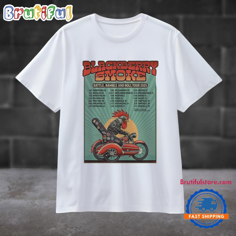 Blackberry Smoke Rattle Ramble And Roll Tour 2025 T Shirt