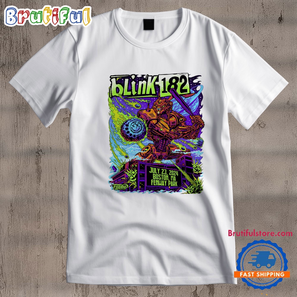 Blink-182 July 23 2024 Fenway Park Boston MA Tour T Shirt