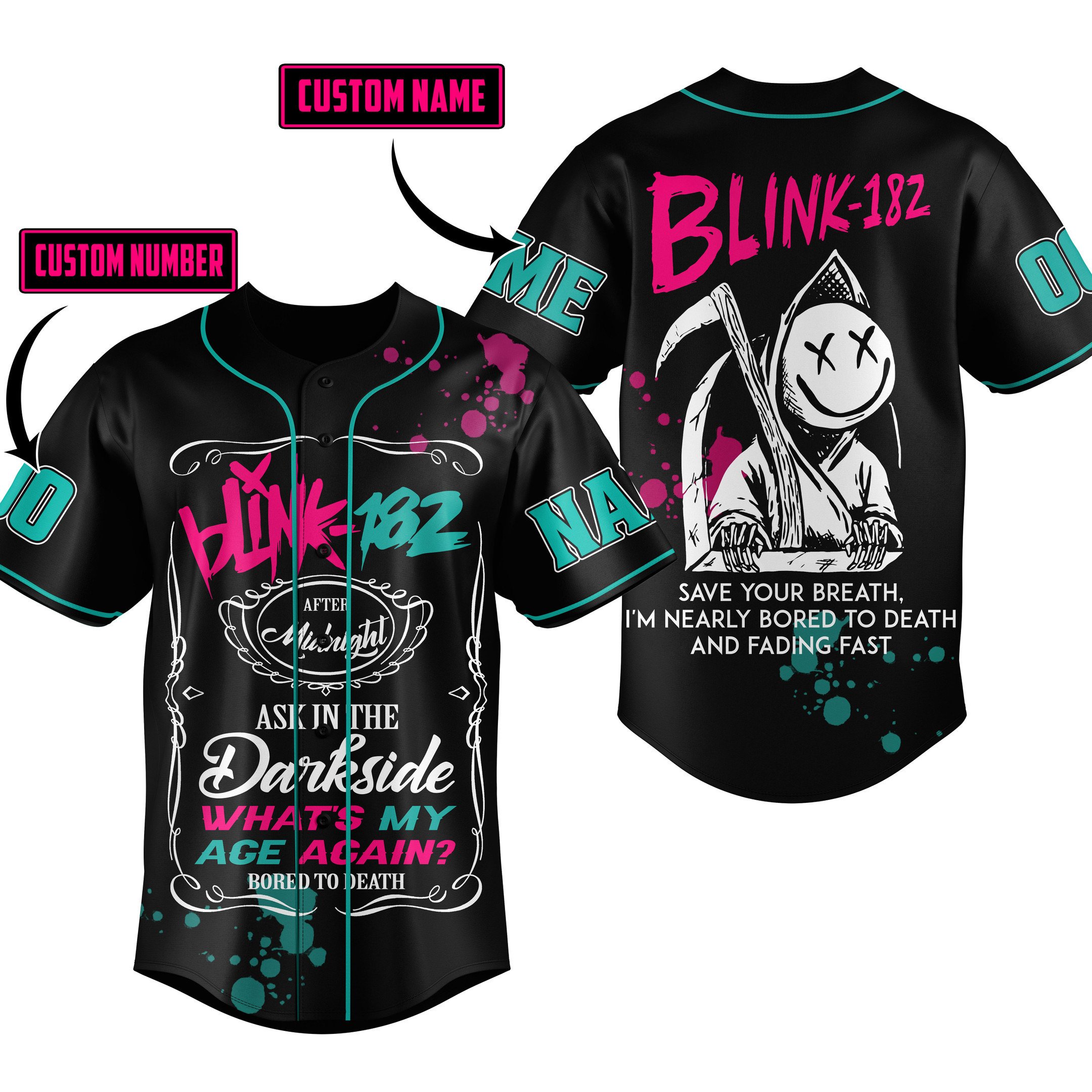 Blink 182Baseball Jersey For Fans