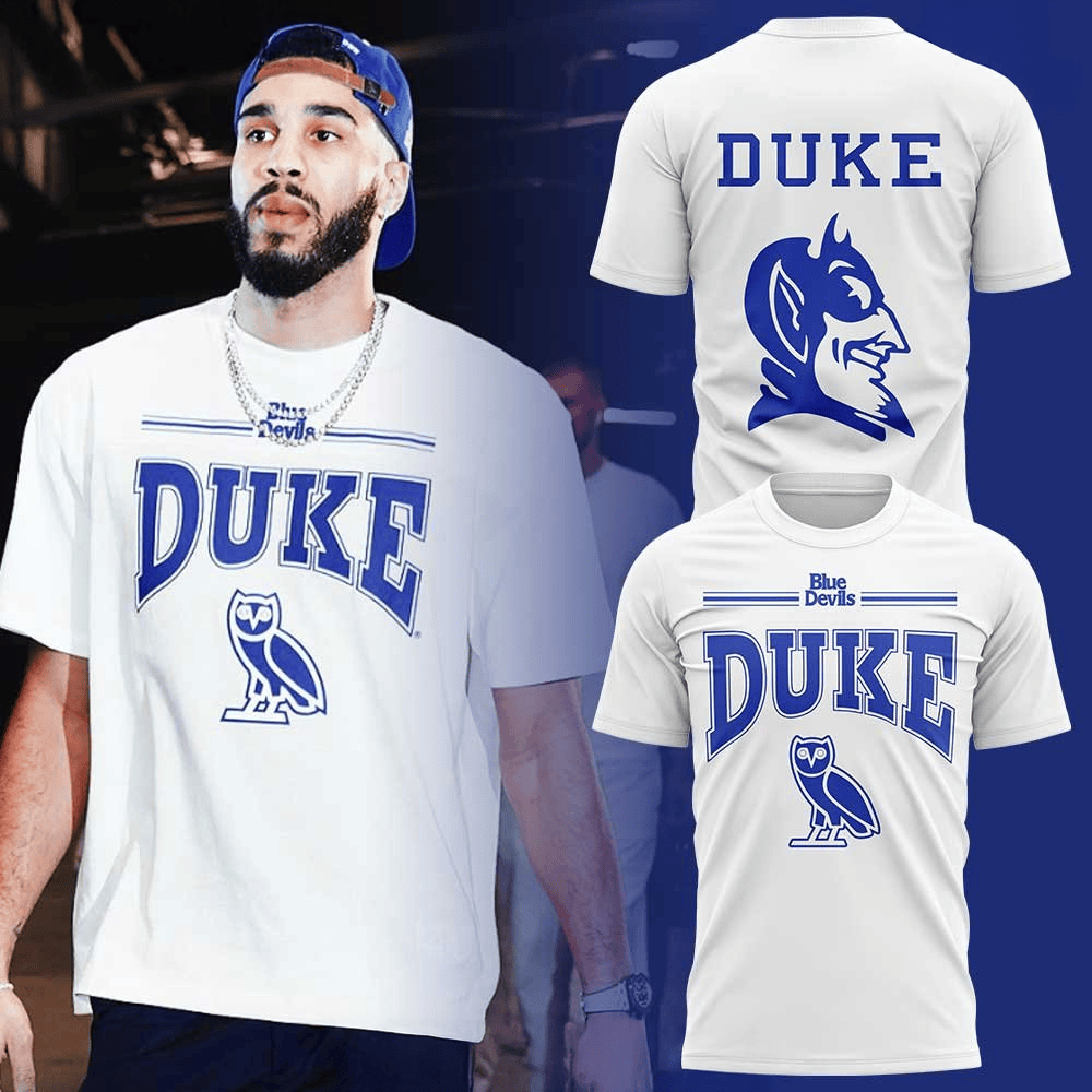 Blue Devils Duke x OVO T-Shirt Blue Devils Duke Merch Unique Father'sDay Gifts