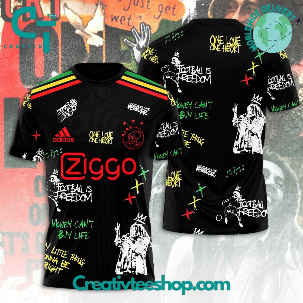 Bob Marley One Love One Heart x Ajax Amsterdam T-Shirt