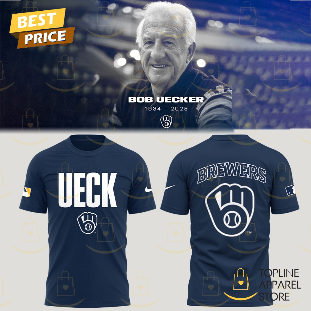 Bob Uecker Milwaukee Brewers 1934-2025 3D T-Shirt Premium Merchandise