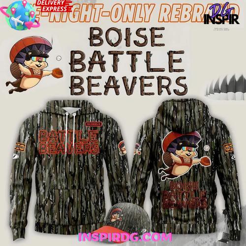Boise Battle Beavers One-Night-Only Camo Limited Edition Hoodie Premium Merchandise