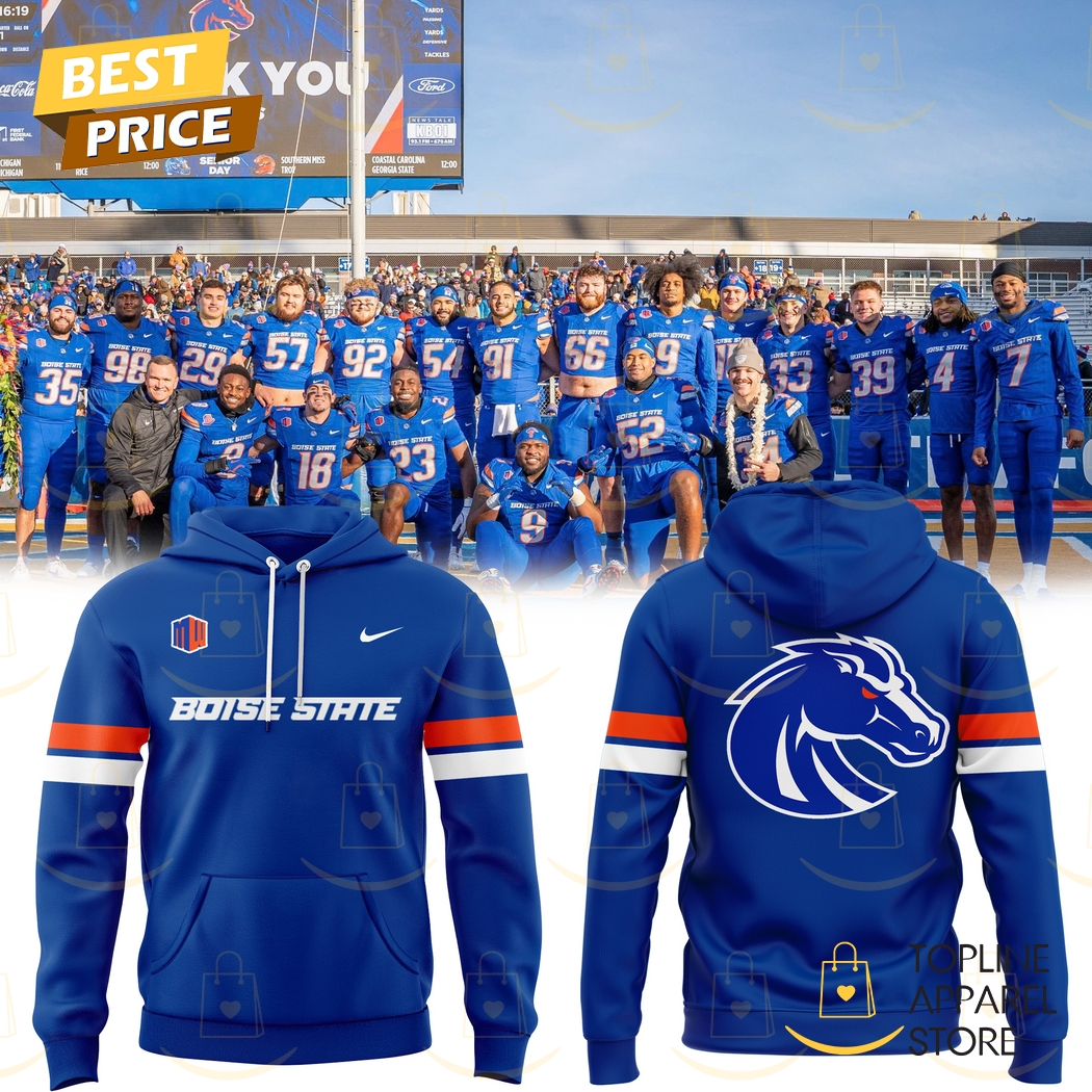 Boise State Broncos Football Team Hoodie - Blue Gift For Sport Music Fans
