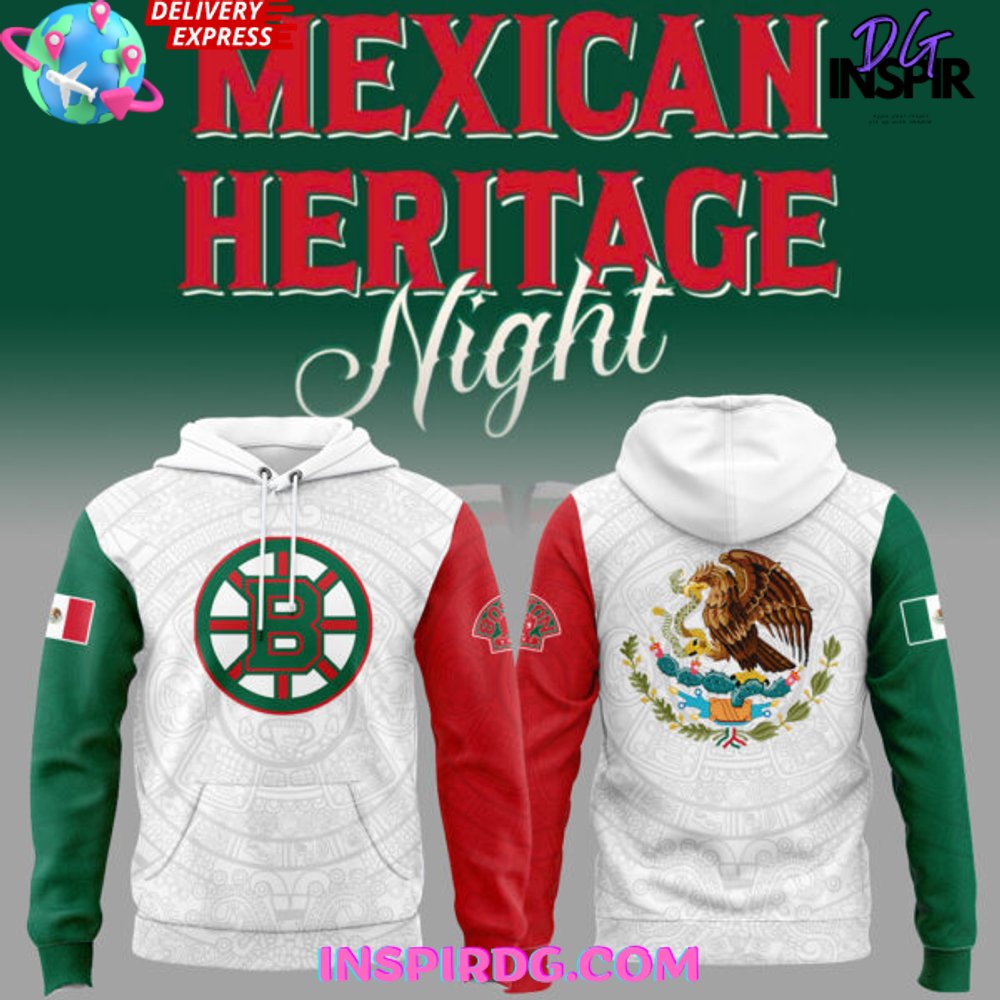 Boston Bruins Mexican Heritage Night 2025 Hoodie