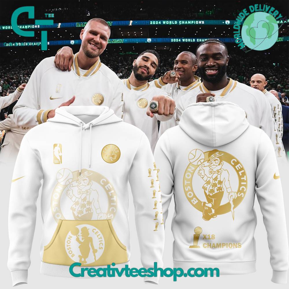 Boston Celtics 18X Champions Ceremony Night Hoodie