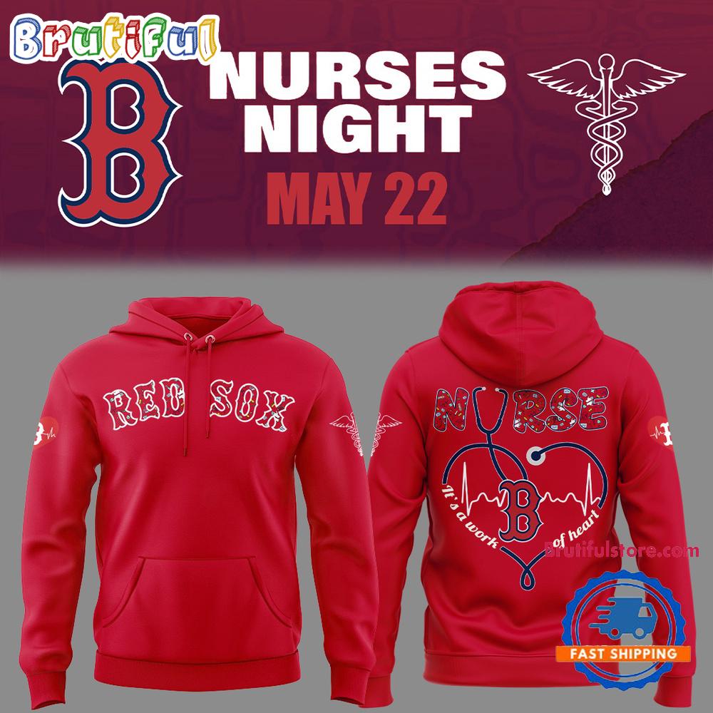 Boston Red Sox Baseball NURSES NIGHT 2025 Red Hoodie Shirt
