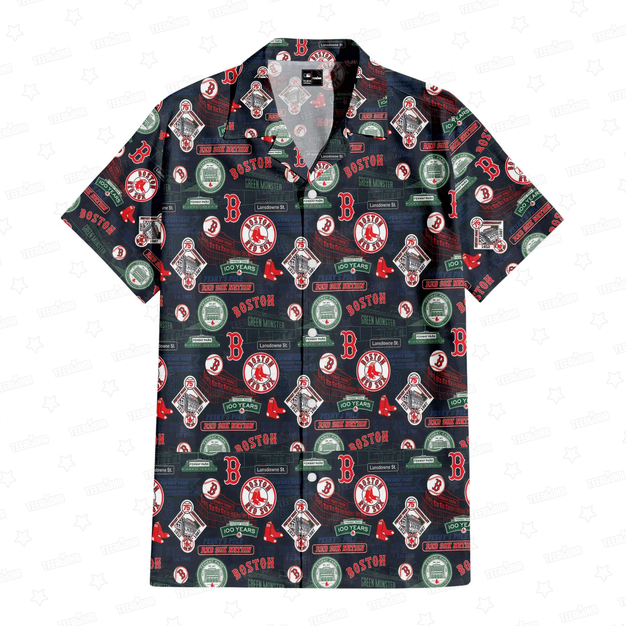 Boston Red Sox Fenway Park Stadium Aloha Hawaiian Shirt for Men And Women Gift For Sport Music Fans