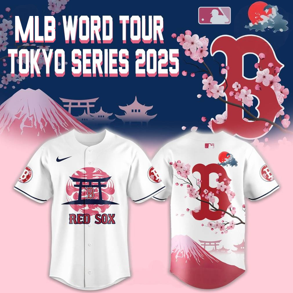 Boston Red Sox Fuji Mount Tokyo Series 2025 Baseball Jersey Baseball Team Gift Ideas
